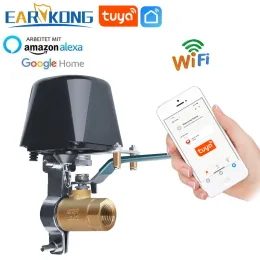 Kontrolle EaryKong Tuyasmart WiFi Wasserventil Schützen Sie Ihr Zuhause Ein Knopfkontrolle kompatibler Tuyasmart Smart Life Alexa Goole Home -Gerät