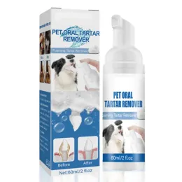 Grooming Pet Tartar Remover Natural Plaques Off & Tartar Remover For Dogs & Cats Freshen Breath Foam For Dogs & Cats Support Healthy Gums