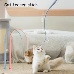 Spielzeug -simulierte Maus -Schwanzkatze Teaser, lustiger Stick, Silikon langer Schwanz, Haustier interaktiver Spielzeug für Katzen, Kätzchenjagdprodukte