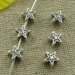 Componentes 900 peças Tibetano Silver Star Spacers 6x3mm C3622 Jóias Finding Craft