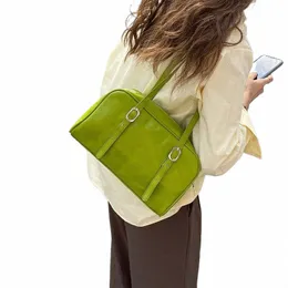 pu Leather Shop Tote Bags for Women Korean Ins Zipper Commuter Travel Shoulder Bag Casual Phe Lipstick Purses and Handbags 52DA#