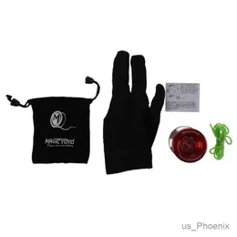 YOYO VENDITA CALDA MAGIGIO YO-YO N8 Super Professional Yoyo + String + Bag + GLOVE GRATUITO (rosso)