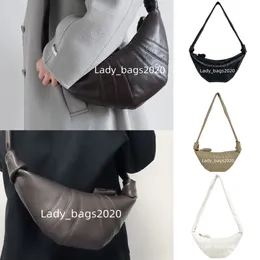 Bolsas de Lemaire Bolsa Croissant Lema Colar Collo Chaço Chaveiro Designer de Luxúria Keseng Oblíquo Bolso de bolinho de couro pequeno Genuíno de couro macio