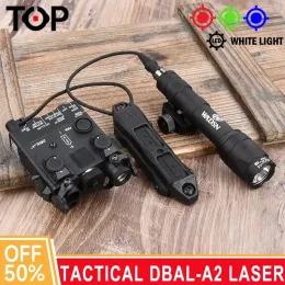 Scopes WADSN Tactical DBALA2 Red Green Laser Dot Indicator Dbal M300 A M600 C Powerful Flashlight Airsoft Hunting Weapon Light