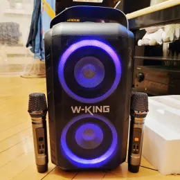 مكبرات صوت Wking T9 80W طاقة عالية في الهواء الطلق RGB Bluetooth مكبر الصوت المحمول دعم ستيريو مضخم الصوت