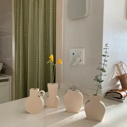 Vases Ins Nordic Children's Room Log Creative Vase Retro Dried Flower Kids Decoration Soft Po Props Home Ornaments