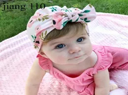 New Europe US Baby Hats Bunny Ear Caps Turban Cnot Wrap Infant Kids India Hats Cover Childen Floral Print Beanie H5402355358