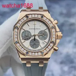 Mens AP Wrist Watch Epic Royal Oak Series 26231OR Rose Gold Original Diamond Automatic Mechanical Womens Timepiece 37mm