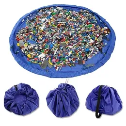 Çantalar Çocuk Oyuncak Yastık Oyuncak Depolama Çantası Büyük Temiz Organizatör Oyun Padü Dayanıklı Yapı Taşı Oyuncak Depolama Çantası Açık Mat Beachbag