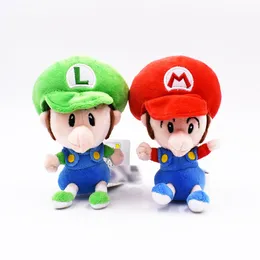 15CM Small Size BB Sitting Brother Plush Toy Carton Red Green Kids Baby Plushie Lovely Boys Girls Stuffed Doll