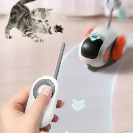 Toys Intellent Smart Car Cat Toys Frong Stick Feather Kitten Pet Supplies Partive и для Cat Interactive Cat Toys