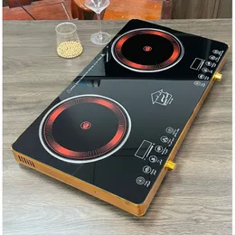 Induction Cooker New Double Stove Multi-Function Electric Ceramic Stove Double-Head Electric Stove Household Super Large Power Commercial Foreign Trade Wholesale