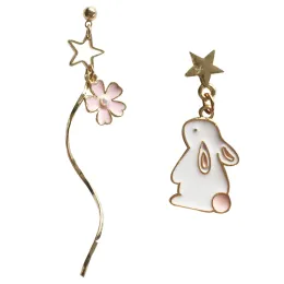 Orecchini 10 Accessori per gioielli in moda /lotto Accessori carini Bowknot Metal Heart Enamel Sakura Rabbit Orecchini