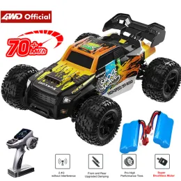 سيارة 4WD Super Brushless RC CAR 50 أو 70 كم/ساعة بسرعة عالية عالية السرعة مضادة للماء التحكم عن بعد خارج الطريق Monster 4x4 TRACK TUY للبالغين الأطفال