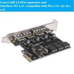 Schede 4 porta USB 3.0 PCIE ESPANSION SCHEDA PCI Express PCIE USB HUB Adattatore SSU U3V04S 4PORT USB3.0 Controller