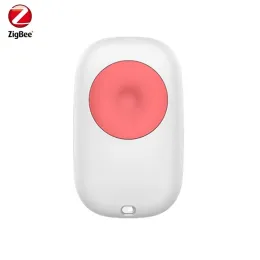 Control Zigbee 3.0 Wireless SOS Emergency Button Panic Alarm Pushing Alert by App Compatible With Zigbee Smart Gatweway