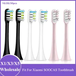 Huvud ersättande tandborstehuvud för Xiaomi Soocas X5 X3 X1 X3U Soocare Sonic Electric Tooth Brush Dupont Brestle Heads 10/20/30pcs