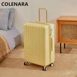 Gepäck Colenara Neues Gepäck Herren Golden Trolley Hülle Frauen stille wasserdichte große Kapazität Universal Wheel Rolling Koffer