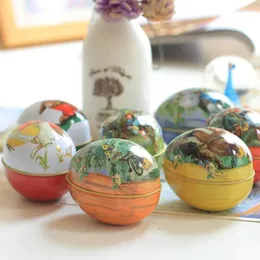 Storage Bottles 1pc Easter Egg Iron Box Wedding Jewelry Food Suger Cases Tin Container Headset Candy Jar Glass