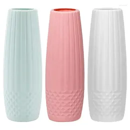 Vasos vasos de flores cirâmica oco circular nórdica para fazendas de decoração de sala de casa