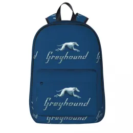 BASSE GREYHOUND Blue Bus Logo Backpacks Borsa Student Borse Spalla Polpetta da girovagno da viaggio impermeabile da viaggio per bambini Borsa per bambini