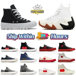 Chuck Chucks Fashion anni '70 Scarpe per uomo Scarpe da donna Casual Tela Sneakers Classic Big Eyes Red Heart Shape Platform Sneaker Star Sneaker