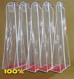 High Quality Transparent Wedding Dress Cheap Dust Cover Omniseal Extra Large PVC 1805810cm Wedding Garment Bag Skirt Clothes Cov4774053