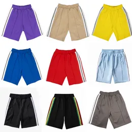 Shorts para homens e mulheres, shorts de grife, estampa de carta, tiras da moda, camisetas casuais, shorts de natação de praia de verão, roupas de banho