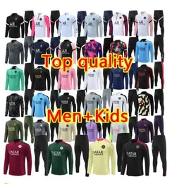 24 25 PSGES Tracksuit Men Football Training Anzug 21 22 23 24 25 Tuta MAILLOT PPSG Tracksuit Jacke Paris Mbappe Männer und Kinder Kit Fußball Jogging Survetement Chandal S/2xl