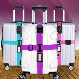 Accessories Baggage Belt Travel Top Quality Adjustable Luggage Suitcase Strap 3 Digits Password Lock Safe Belt Strap Baggage Belts