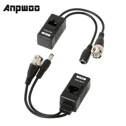 2024 ANPWOO BNC TO RJ45 Пассивное видео мощность + Audio Balun Persosiver для камеры CCTV камера Balun Converter