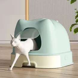 Toys Condo котенок кошачья ящик для ящика скретчики для поставки подноса скретч ванная лопата с закрытой кошачьей кровати игрушки Gatos мебель