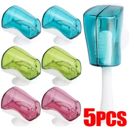 Heads Suction Cup Tooth Brush Holder Protector Case Dammtät tandborstehuvud täcker mössor Badrum Travel Tooth Brush Organizer