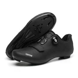 Calçados sapatos de ciclismo Road Selflocking bike tênis de bicicleta sapatos de bicicleta SPD Mulheres de ciclistas de ciclismo de montanha plana