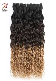 8A Brasiliana Brasiliana Bionda Water Wave Hair Weave Bundle 1B427 Tre tono 1224 pollici 34 pezzi Remy Extensions Human Hair5913349