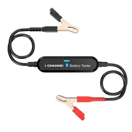 Konnwei BK100 Bluetooth 5.0 Car Motorcycle Battery Tester 6V 12Vバッテリーアナライザー100〜2000 CCA充電クランキングテストツール