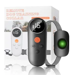 Kragen neue Smart Shock Dog Training Collar mit abgelegener, vibrierender Hundekragen, wasserdicht wiederaufladbarer Hundekragen ohne Zinken, 1000 Fuß Rang