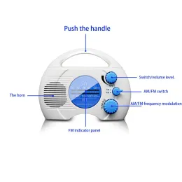 Radio Mini Radio Bathroom Speaker Music Player ha semplicemente utilizzato il ricevitore di segnale longlasting di dimensioni compatte di spazi avvertito