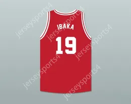 Custom qualsiasi nome Nome numero giovane/bambini Serge Ibaka 19 Tijuana piranhas Basketball Red Basketball Jersey Mexican Expansion Team Top S-6xl S-6XL