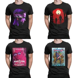 Tshirts Erkekler Yabancı Parkı Komik Pure Pamuk Kısa Kollu Şeyler T Yuvarlak Boyun Üstleri Baskı Dibujos Animados 80s 230110 OPS