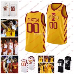 밀란 Momcilovic Omaha Biliew Custom Iowa State Cyclones 농구 저지 Cade Kelderman JT Rock Iowa State Jerseys