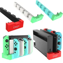 Chargers NS Gamepad 4 Controller Charger LED Indicator Charging Dock Station för Nitendo Switch Nintendoswitch NS Joycon Accessories