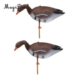 Esca all'aperto 1 coppia 3D Lifelike Goose Goose Dia caccia alle esche da giardino cortile giardino decors Greenhand Gear