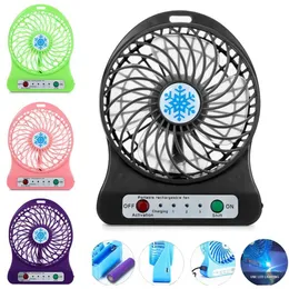 الأجهزة الأخرى Mini Portable Fan USB شحن المروحة Air Cooler Mini Desktop Third Wind USB Fan 18650 بطارية (غير متضمن) مروحة التبريد J240423