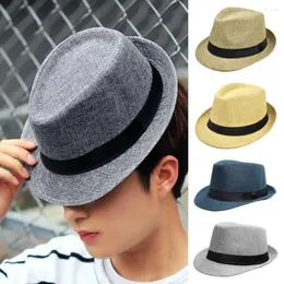 Berets Women Men Hat Style Vintage Style-Mid-Mid-Led مع Decor Brim Ribbon Decor