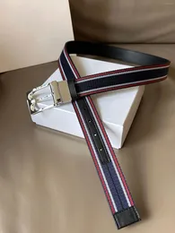 Belts Luxury Style B Belt Men's And Women's Cowhide Striped Design High Quality Leisure Business Work Casual Strap