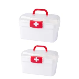 Bins Multi Purpose Family First Aid Kit Medicine Box Medical Storage Organizer Bins Container