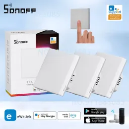 Kontroll Sonoff Tx Ultimate T5 Smart Wall Switch Ewelink Remote Control Pekpanel LED Lättkantknapp Scene Switchar via Alexa Google