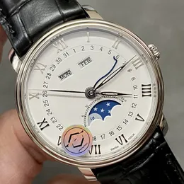Zegarek męski (JJBB), W pełni automatyczny ruch mechaniczny Księżyc fazowy wielofunkcyjny zegarek, wszystkie materiały mają najwyższą jakość 42 mm Sapphire Mirror Surface OO