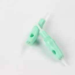 İğneler 50pcs 1p 1RL Sterilize 8mm Vida Yeşil Dövme Kartuşları İğneler Charmant Charme Prenses Özgürlük Pen
